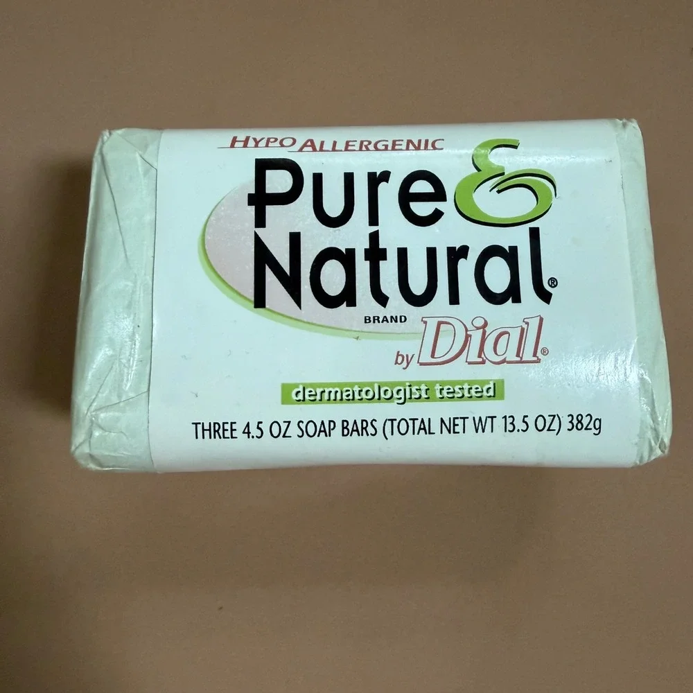 Vintage Dial Pure & Natural Soap 2 Bars Hypo-Allergenic 4.5oz Each 2001 USA Made